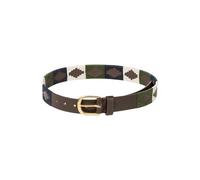 Rydale Leather Polo Belt Men's Ladies Belts Equestrian Stitched Unisex Trouser Belt (Brown/Khaki/Navy, L)