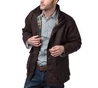 Rydale Men's Cawood Lined Waxed Cotton Wax Jacket Men's Coat for Walking or Shooting Brown