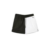 Rydale Men's Cotton Shorts Elastic Waist Casual Summer Drawstring Rugby Shorts (UK, Numeric, 38, Regular, Regular, Olive/White)
