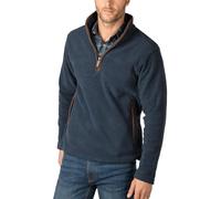 Rydale Men's Huggate Overhead Pullover Soft Fleece Half Zip Lightweight & Casual Gent's Country Jumper (UK, Alpha, XS, Regular, Regular, Marl Navy)