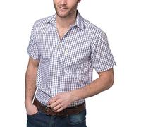 Rydale Mens Short Sleeved Shirt Richmond Navy/White
