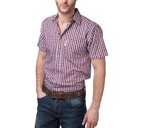 Rydale Mens Short Sleeved Shirt Skipsea Red