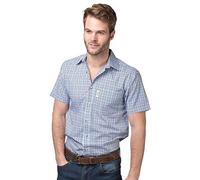 Rydale Mens Short Sleeved Shirt Stokesley Blue