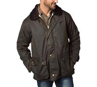 Rydale Men's Stamford Antique Waxed Cotton Jacket Country Coat for Walking, Shooting British Made Olive