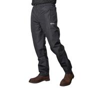 Rydale Men's Waterproof Overtrousers Lightweight Elasticated Waist Rain Overtrousers for Men Over Pants (UK, Alpha, S, Regular, Regular, Dark Grey)