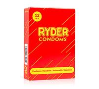 Ryder Condoms, Pack of 12, High Quality Condoms, Condoms with A Reservoir, Thin Condoms