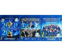 RYDER CUP 2010 - 2018 BLU-RAY OFFICIAL FILM COLLECTION / OFFICIAL FILMS 2010 + 2012 / 2014 - GLORY AT GLENEAGLES / 2018 OFFICIAL FILM = 3x BLU-RAY SET
