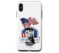 Ryder Cup 2025 Skeleton Golfer USA Flag Funny Design Case for iPhone XS Max