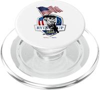 Ryder Cup 2025 Skeleton Golfer USA Flag Funny Design PopSockets PopGrip for MagSafe