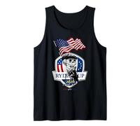 Ryder Cup 2025 Skeleton Golfer USA Flag Funny Design Tank Top