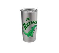 Ryder Personalized Name T-rex Gift for Boys - I'm Rrryder Stainless Steel Insulated Tumbler