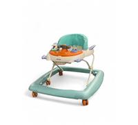 RYDR Baby Walker Rocker Bouncer First Steps Push Along Activity Music Ride Car Space (Blue)