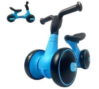 RYDR MINI Baby Balance Bike for 1-2 Year Olds, Futuristic Lightweight Toddler Ride on Toy with 4 Wheels, No Pedals Walker for Indoor & Outdoor Use, 1st Birthday Gift for Boys & Girls (Blue)
