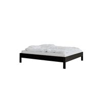 RYE Ejer Bed Frame Without Headboard 180x200 Black Stained Oak
