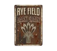 Rye Field Dark Grain Metal Tin Sign