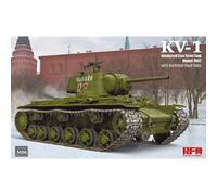 Rye Field Model 1:35 KV-1 Model 1942 Reinforced Cast Turret Tank Model Kit