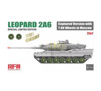Rye Field Model 5114 1:35 Leopard 2A6 Captured Version with T-80 Wheels in Moscow 2