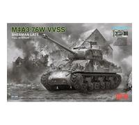 Ryefield Models 5135 M4A3 76W VVSS Sherman Late w/Interior Stand. 1:35 Model Kit