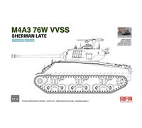 RyeField Model 1/35 M4A3 76W VVSS Sherman late - 5132