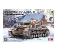 Rye Field Model RM5102 Pz.Kpfw. IV Version G with Workable Winter Chains Tracks Scale 1:35 Model Building Plastic Kit