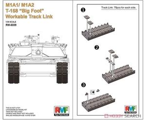 Rye Field Model 5009 1:35th scale M1A1/M1A2 T-158 Big Foot Workable Track Links