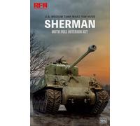 RYE FIELD MODEL 5042 1:35 US Medium Tank M4A3 76W HVSS Sherman w/ Full Interior