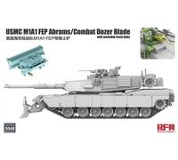 RYE FIELD 5048 1/35 USMC M1A1 FEP Abrams w/Combat Dozer Blade Model Kit