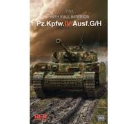 Rye Field Model RM5055 1:35 Pz.Kpfw.IV Ausf. G/H - Full Interior & Workable Track Links Military Model Kit