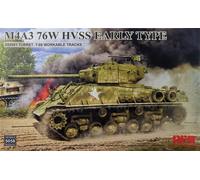 Rye Field Model 5058 1:35 M4A3 76W HVSS Early type D82081 turret T-66 track