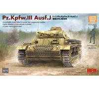 Rye Field Model 5070 1:35th Pz.Kpfw.III Ausf.J w/workable track links & torsion