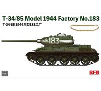 Ryefield 1:35 Scale T-34/85 Model 1944 Factory No.183 RM5083 Model Kit - Tank - Adults - Unisex