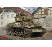 Rye Field Model 5092 M4A3 76W HVSS Early Type Thunderbolt VII Scale 1:35 Model Building Plastic Kit