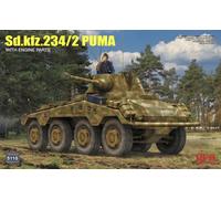 Rye Field Model 5110 1:35th scale Sd.Kfz.234/2 PUMA with Engine Parts