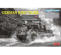 RYEFIELD MODEL RFM5125 1/35 Sd.Kfz.182 King Tiger Henschel Turret Normal Edition Plastic Model Assembly Kit