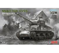 Ryefield Models 5135 M4A3 76W VVSS Sherman Late w/Interior Stand. 1:35 Model Kit