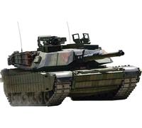 Rye Field Model M1a1 Abrams Tank Ukraine Update Version with Workabel Tracks - 1:35 Scale Armored Fighting Vehicle - Military Model Tank for Adult Hobbyists