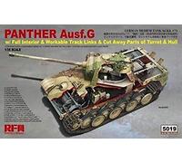 RYE FIELD MODEL RM5019 Reyfield Models RM-5019 WWII German Panther AUSF.G SD.Kfz.171 with Complete Interior, Multi-Coloured