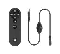 RYE Infrared Wireless RF Remote Controller with Memory Function,Support Brightness Dim/Time, Lighting Accessory for DC12V DC24V Single Color SMD COB LED Strip Light
