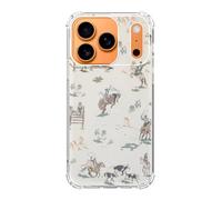 RYEDORP Vinatage Cowboy Case Compatible with iPhone 17 Pro Max, Wild West Country Case for iPhone 17 Pro Max