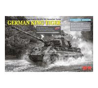 RYEFIELD MODEL RFM5125 1/35 Sd.Kfz.182 King Tiger Henschel Turret Normal Edition Plastic Model Assembly Kit