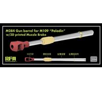 RyeField Model 1/35 M284 Gun Barrel For M109 Paladind W/ Muzzle Brake - 2084