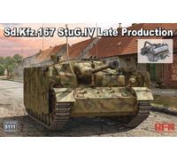 ライフィールドモデル Ryefield Models 5111 Sd.Kfz.167 StuG.IV Late w/Engine & Tracks 1:35 Model Kit