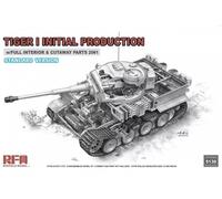 RyeField Model 1/35 Tiger I Initial Production W/ Full Interior & Cutaway Par...