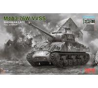 Ryefield Models 5135 M4A3 76W VVSS Sherman Late w/Interior Stand. 1:35 Model Kit