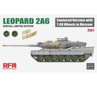 RyeField Models 1/35 Leopard 2A6 Captured Version With T-80 Wheels - 5114