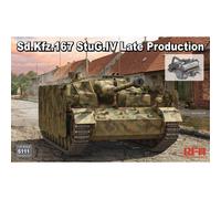 ライフィールドモデル Ryefield Models 5111 Sd.Kfz.167 StuG.IV Late w/Engine & Tracks 1:35 Model Kit