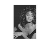 RYEINB 91S Whitney Houston 2 Canvas Poster Wall Decorative Art Painting Living Room Bedroom Decoration Gift Unframe-style12x18inch(30x45cm)