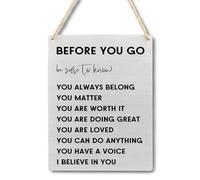 Ryeolo Positive Affirmations Wall Decor, Inspirational Wood Signs Wall Hanging for Classroom Kids Room Decor, Positive Affirmations for Kids, 7.8x10.2 Inches Wall Pediments