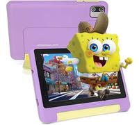 ryesug Kids Tablet, 7 inch Tablet for Kids 3-7 Ages 8GB RAM +64GB ROM, Android 13, Parental Controls, Dual Camera, Wi-Fi, Bluetooth, Type-C, Impact Resistant Case, Gift,Purple