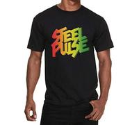 RYEW Steel Pulse Shirt Roots Reggae Musical Band Black Steel Pulse T-Shirt